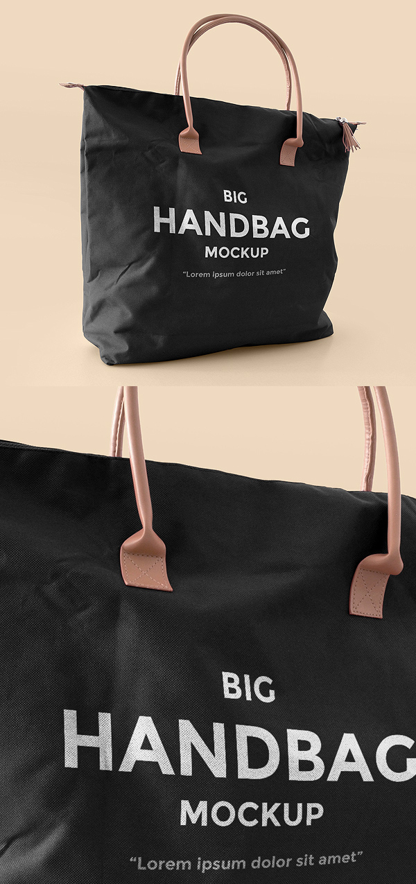Download Free Leather Handbag Mockup | Freebies PSD