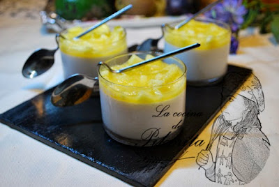 panna cotta de mango