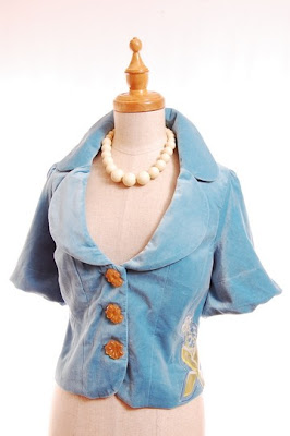 anthro anthropologie aqua turquoise jacket orange buttons