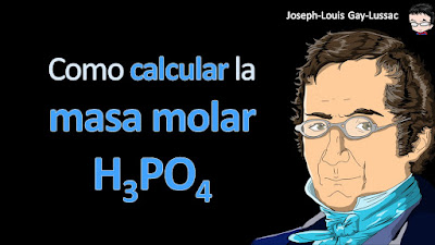 Como calcular la masa molar de H3PO4 a cuatro cifras significativas