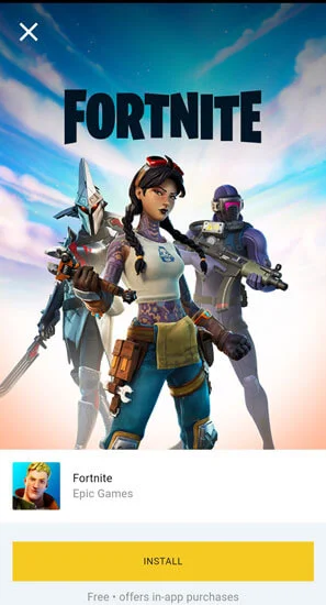 تحميل وتثبيت لعبة Fortnite على هواتف Android