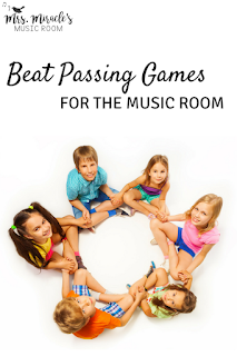 Beat passing games for the music room: Great singing games for the upper elementary music classroom!