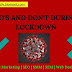 Do's and Dont's during the 21 day Lockdown