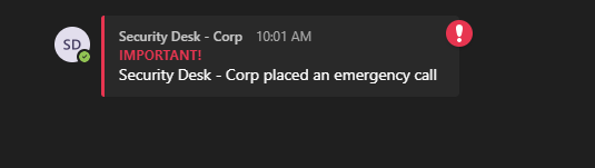 What do Teams Emergency Call Notifications Look Like?