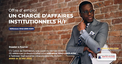 UN CHARGÉ D'AFFAIRES INSTITUTIONNELS H/F