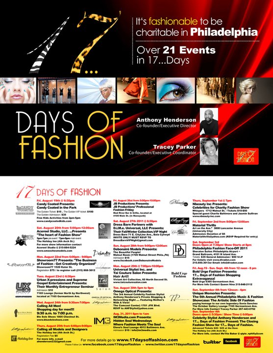 17 Days of Fashion Starts Friday