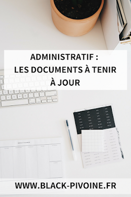 Administratif ce qui faut tenir à jour