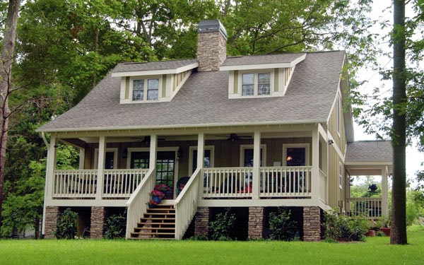 Ranch (Contemporary) attached garage often dominates the design. Patio 