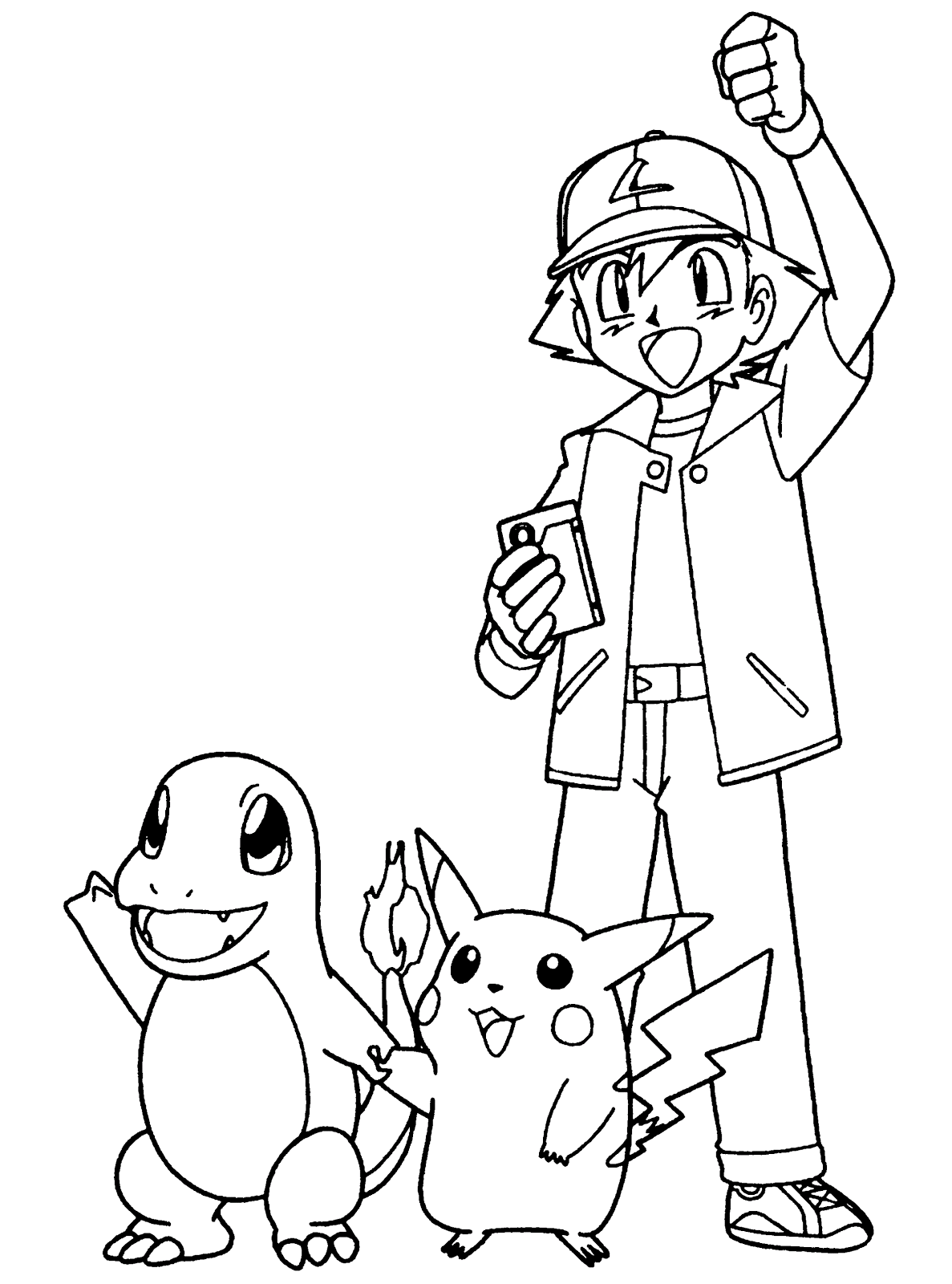 Charmander Coloring Pages - Free Pokemon Coloring Pages