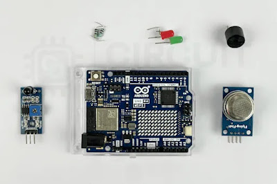 components required to build fire and smoke detector