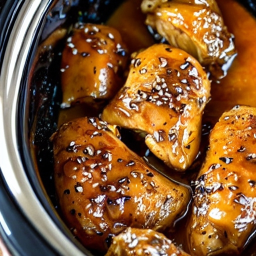 slow cooker garlic honey chicken