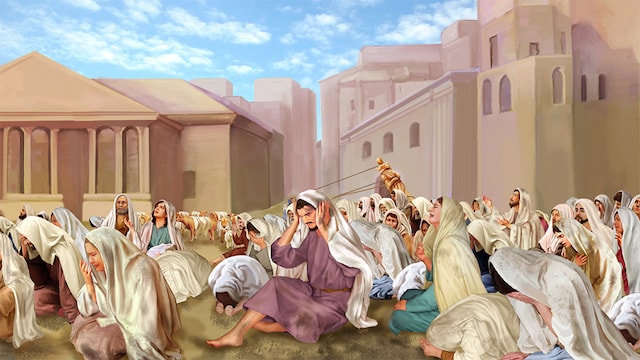 Церковь Всемогущего Бога-Восточная Молния-Ручные эскизные рисунки-Краткое изложение истории Ниневии