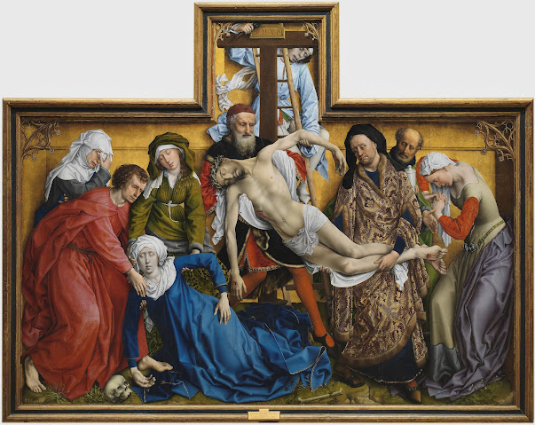 Imagen: Lágrimas en el descendimiento de Van Der Weyden (1443)