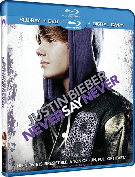 justin bieber never say never 2011 dvd cover. justin bieber never say never