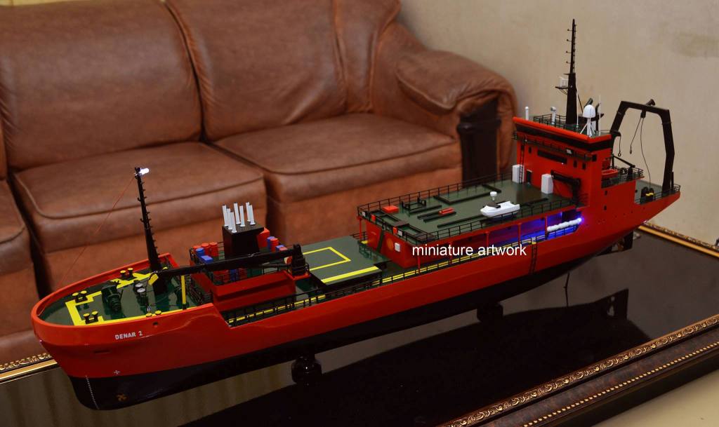 miniatur kapal research survey vessel rv mv denar 2 turki rumpun art work planet kapal indonesia