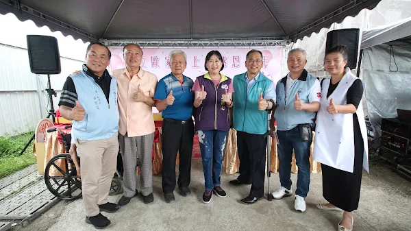▲伯立歐家園上樑感恩禮拜，喜樂小兒麻痺關懷協會理事長陳忠盛表示，很感謝所有支持協助伯立歐家園計畫的天使們。（喜樂小兒麻痺關懷協會提供）