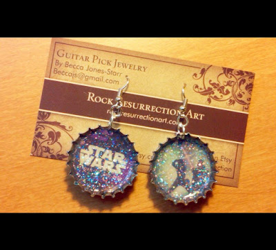 Star Wars Bottle Cap Earrings!