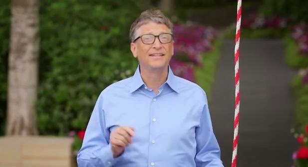 Bill Gates Takes the Ice Bucket Challenge for Lou Gehrig's Disease