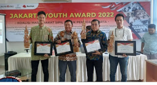 10 Tokoh yang Berdedikasi di Bidangnya Memperoleh Jakarta Youth Award 2022"