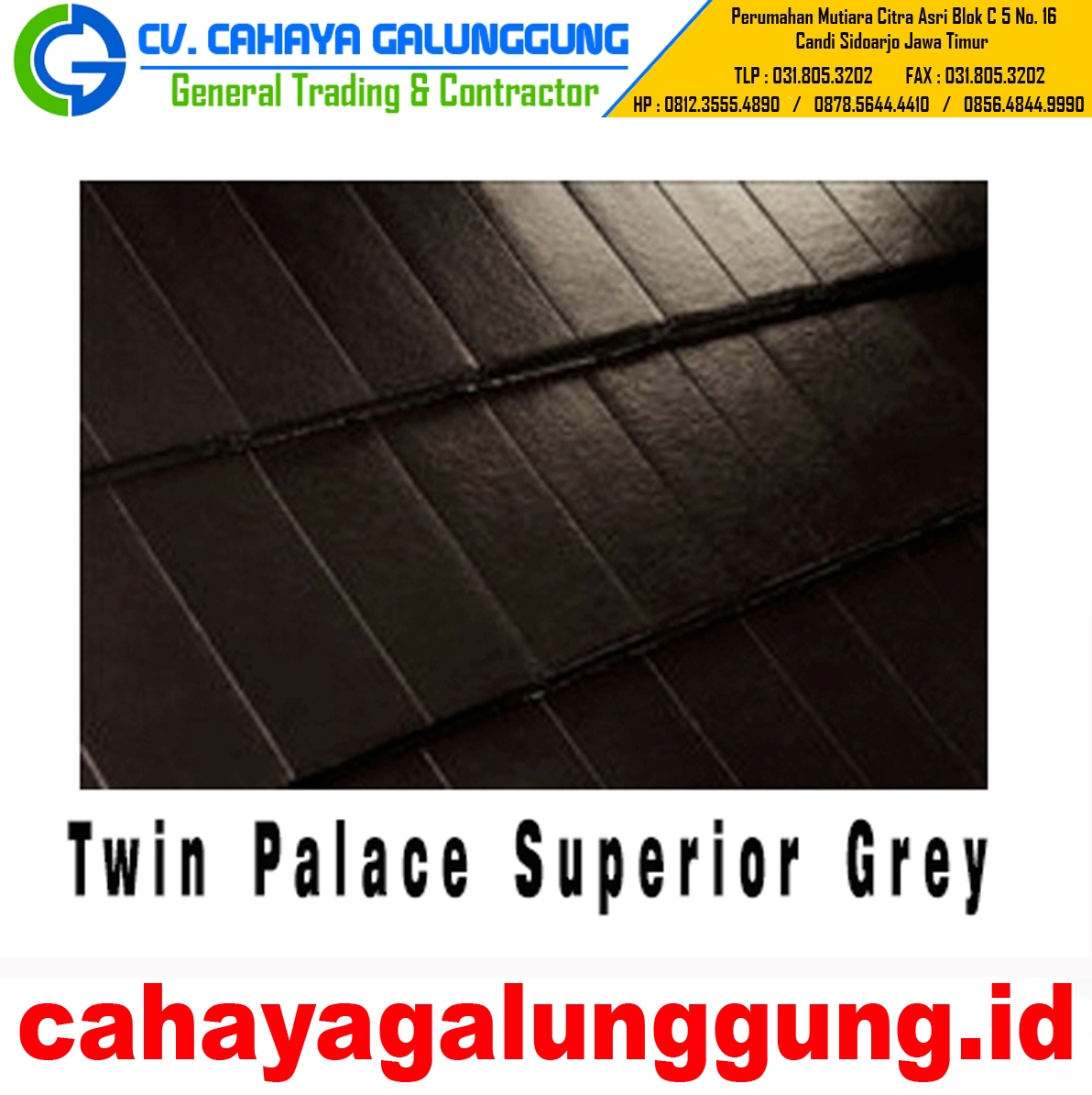 Genteng Beton Flat Twin Palace Monier - CV. CAHAYA GALUNGGUNG