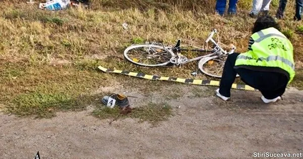 Bărbat cu piciorul rupt după un accident cu bicicleta, la Zamostea