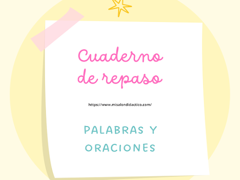 Cuaderno de repaso: palabras y oraciones