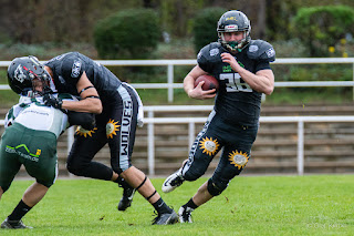 Sportfotografie American Football Minden Wolves Bielefeld Bulldogs Olaf Kerber