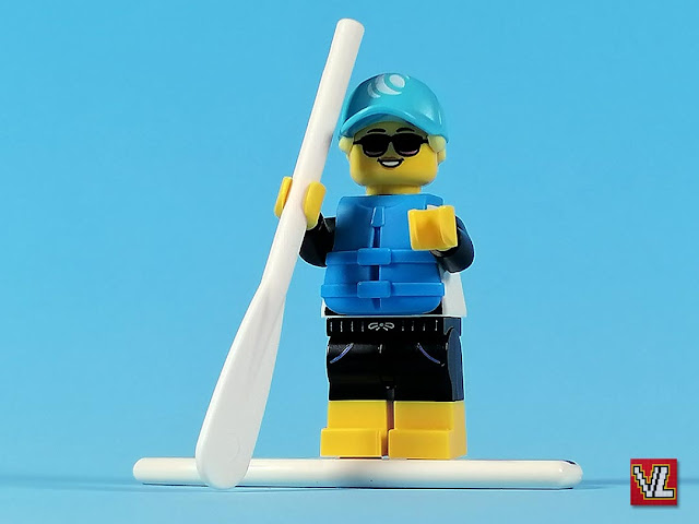 Set LEGO 71029 Minifiguras Serie 21 #01 Paddle Surfer (Paddle Surfista)