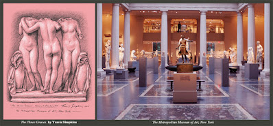 The Three Graces. Ancient Roman. The Metropolitan Museum of Art, New York. by Travis Simpkins