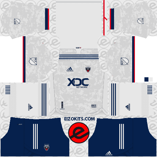 DC United DLS Kits 2023-2024 Adidas - Dream League Soccer Kits 2019 (Away)