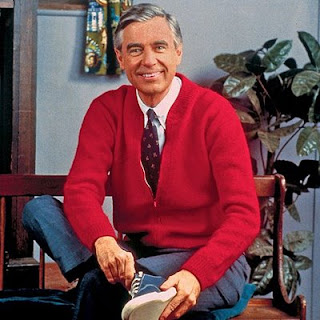 Cardigan no-no: Mr. Rogers