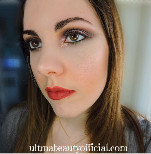 Ultima Beauty, opened eyes, finished makeup look