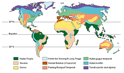 Macam bioma dan karakteristiknya
