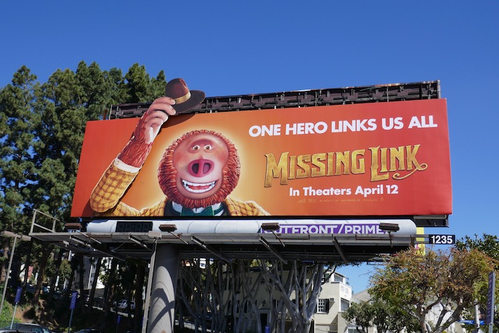 Missing Link movie billboard