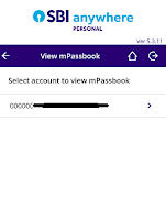 View SBI mPassbook on your mobile offline