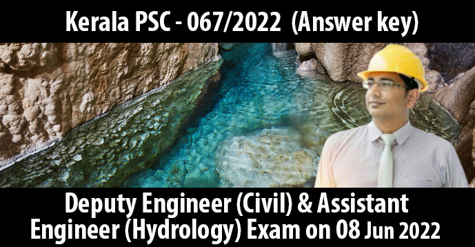 Kerala PSC Deputy Engineer (Civil) & Assistant Engineer (Hydrology) Exam Question Paper