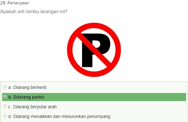 Contoh Soal Ujian teori SIM A dgn Kunci Jawaban Oktober 2018