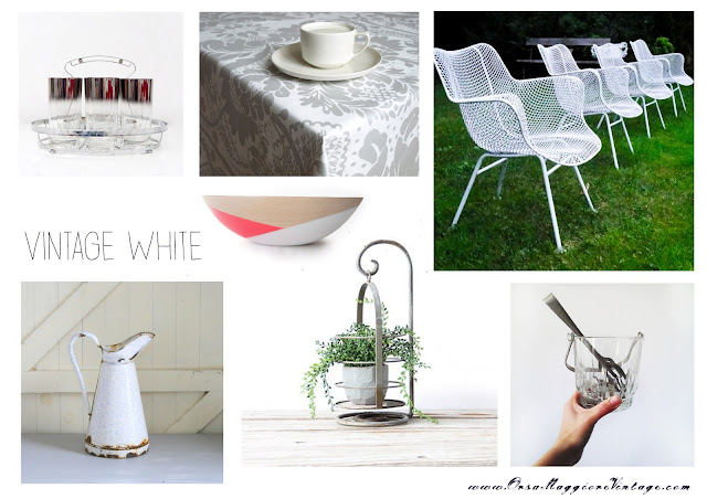 white vintage garden/patio