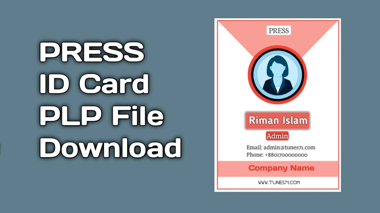 PRESS ID Card PLP file download
