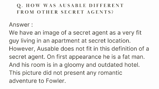 How is/was Ausable different from other secret agents?