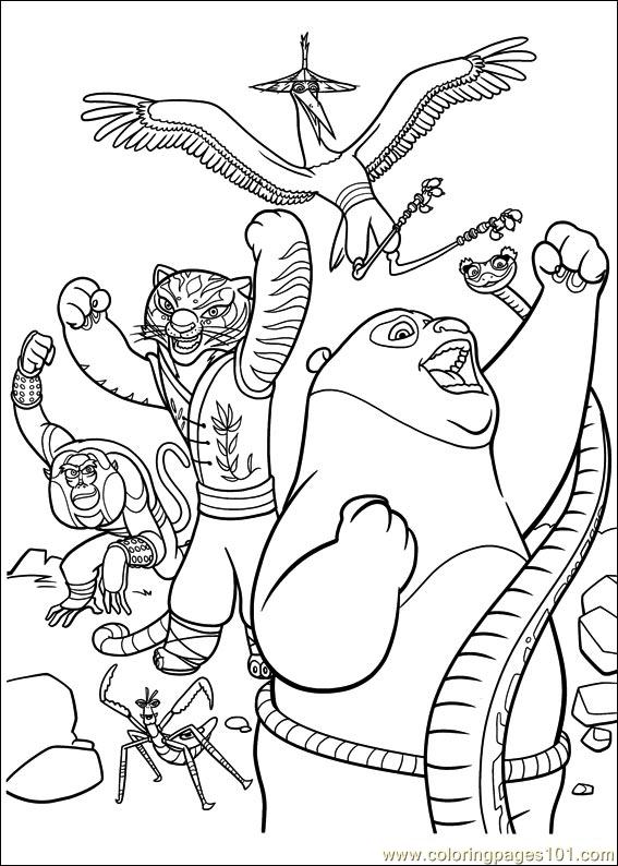 kung fu panda 2 coloring pages