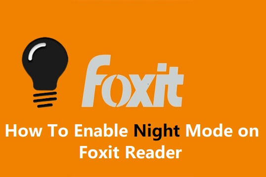 Foxit Reader Night Mode