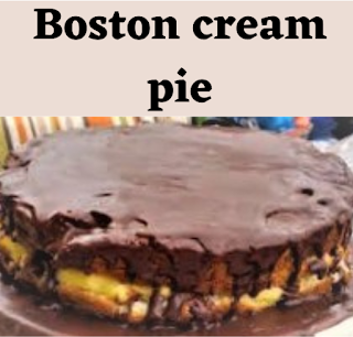 Boston Cream Pie is a classic American dessert that is made with a sponge cake or butter cake base, filled with vanilla custard, and topped with chocolate ganache.