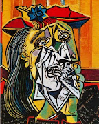 La Mujer que llora, 1937. Obra de Arte Cubista Cubismo al óleo