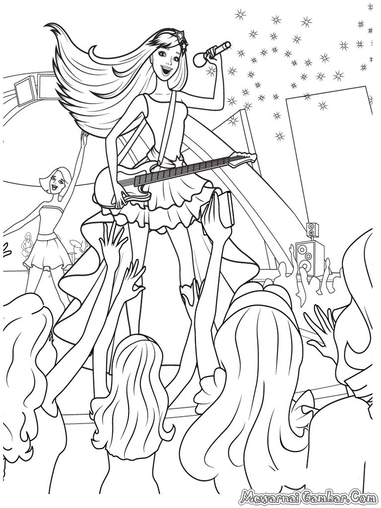 Free coloring pages of gambar princess