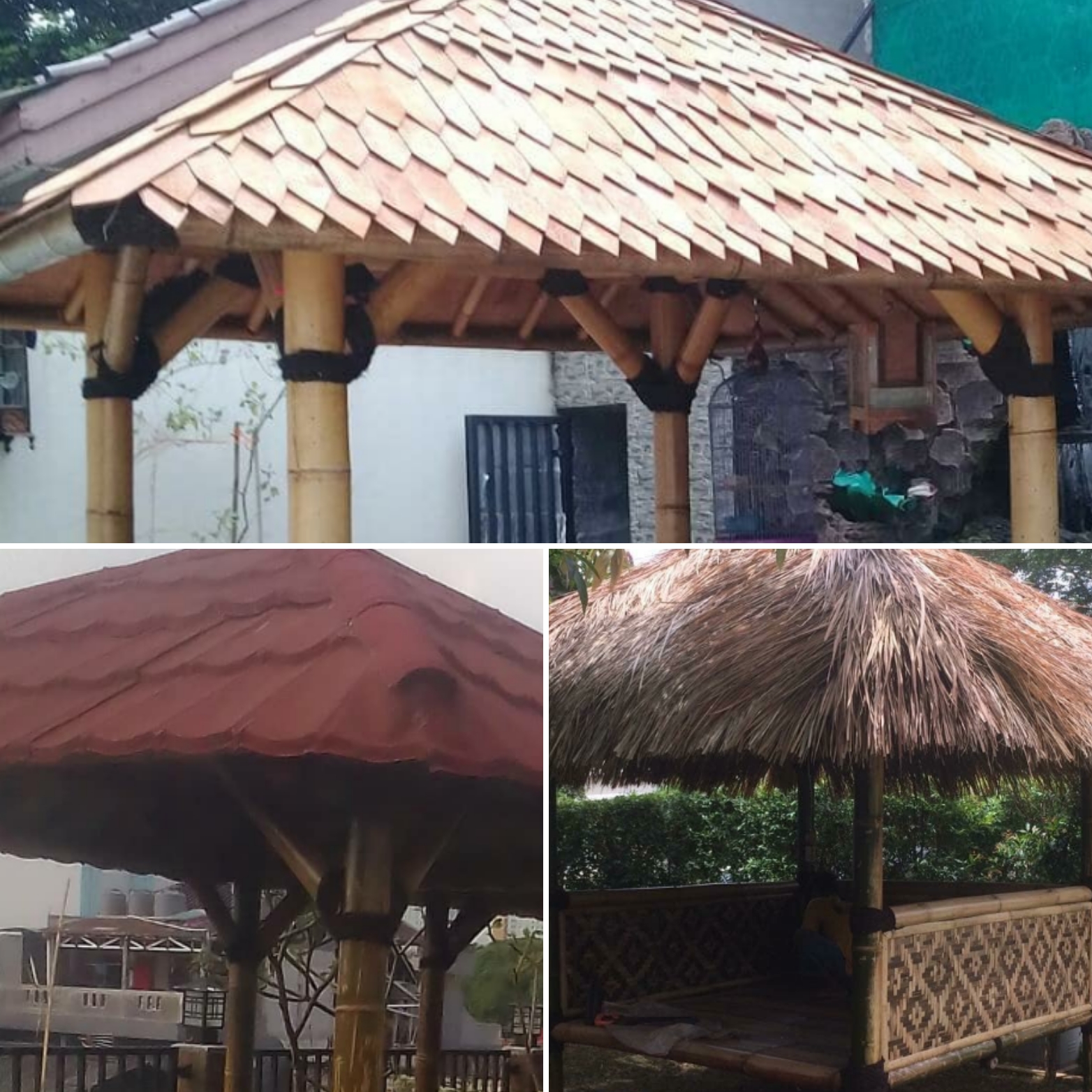 Biaya pasang saung Bambu di ciseeng bogor