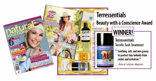 Terrressentials Terrific Tush Treatment Earns Award from Natural Solutions Magazine