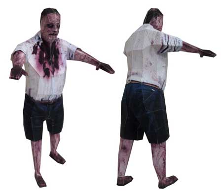 Fat Zombie Papercraft