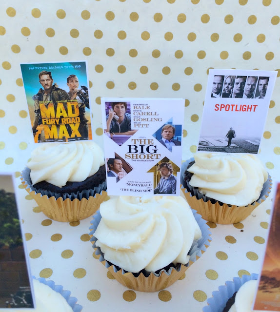 2016 Academy Award Party Cupcake Toppers - Nominees for Best Picture | www.jacolynmurphy.com