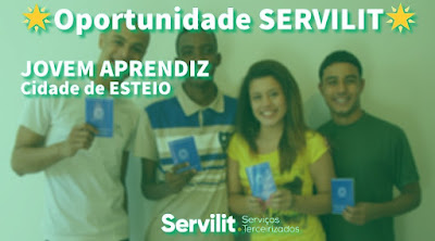 Servilit abre vagas para Jovem Aprendiz em Esteio